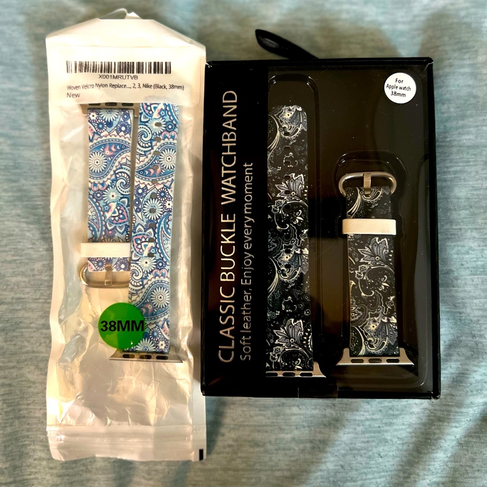 NWT two Apple Watch bands - buckle clasps